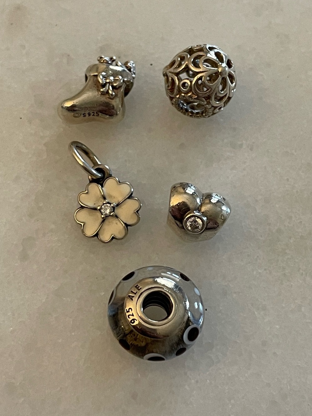 Pandora lot of 5 charms